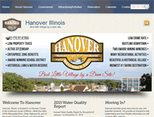 Tablet Screenshot of hanover-il.com